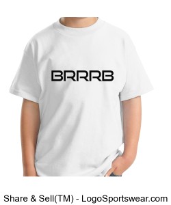 Youth Unisex BRRRB T-Shirt (White) Design Zoom